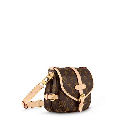 lv 雙子星|Saumur BB Monogram 帆布 .